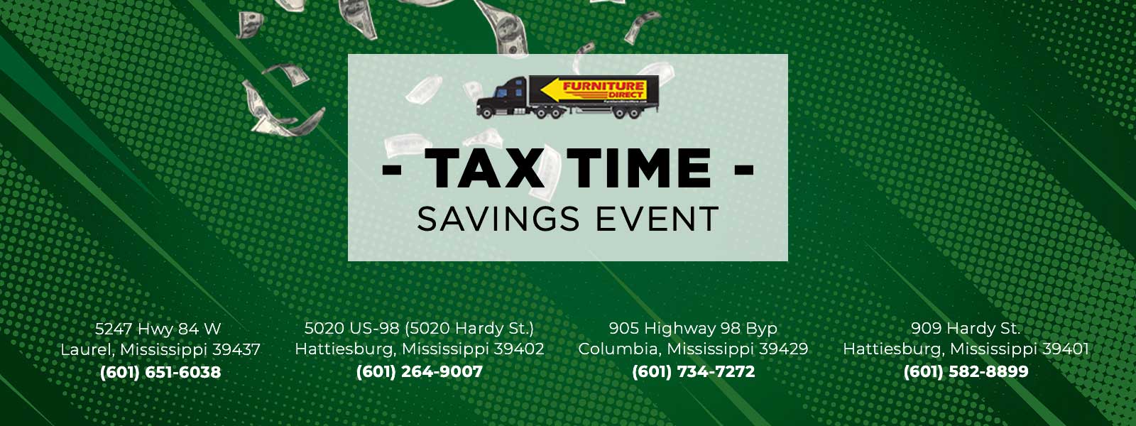 Tax Time - Saving Event